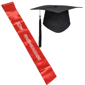 Imagen de Set Graduación Gorro Birrete y Banda